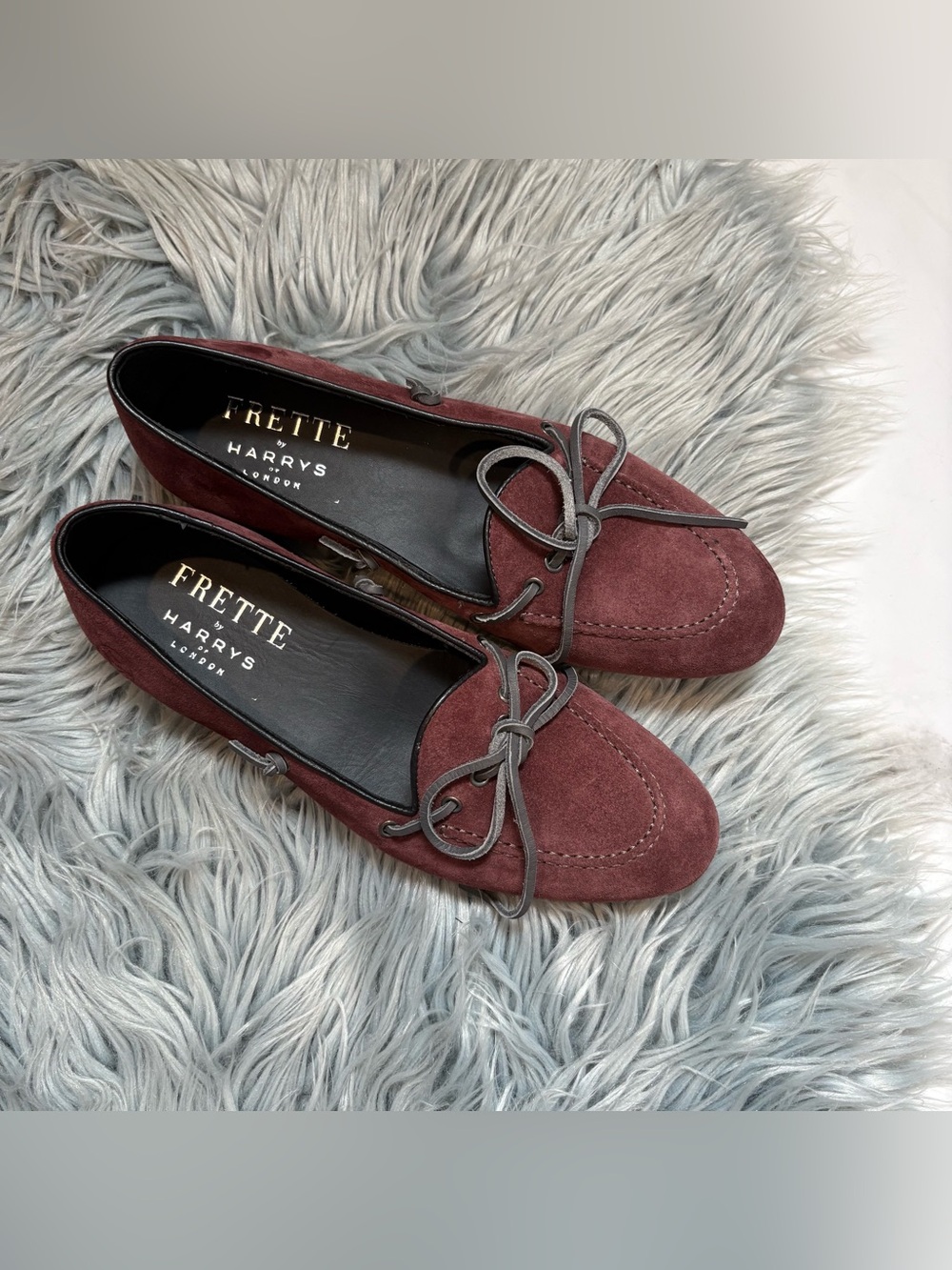 Frette by Harry’s of London suede loafer driver flat - 5